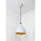 From The Anvil - Smooth Brass Brindley Pendant in Birch | Sku. 49518BI | Trade Door Handles.