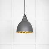 From The Anvil - Smooth Brass Brindley Pendant in Bluff | Sku. 49518BL | Trade Door Handles.