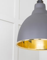 From The Anvil - Smooth Brass Brindley Pendant in Bluff | Sku. 49518BL | Trade Door Handles.