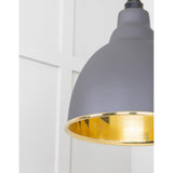 From The Anvil - Smooth Brass Brindley Pendant in Bluff | Sku. 49518BL | Trade Door Handles.