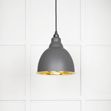 From The Anvil - Smooth Brass Brindley Pendant in Bluff | Sku. 49518BL | Trade Door Handles.