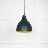 From The Anvil - Smooth Brass Brindley Pendant in Dingle | Sku. 49518DI | Trade Door Handles.