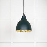 From The Anvil - Smooth Brass Brindley Pendant in Dingle | Sku. 49518DI | Trade Door Handles.