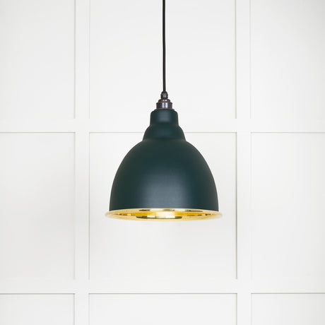From The Anvil - Smooth Brass Brindley Pendant in Dingle | Sku. 49518DI | Trade Door Handles.