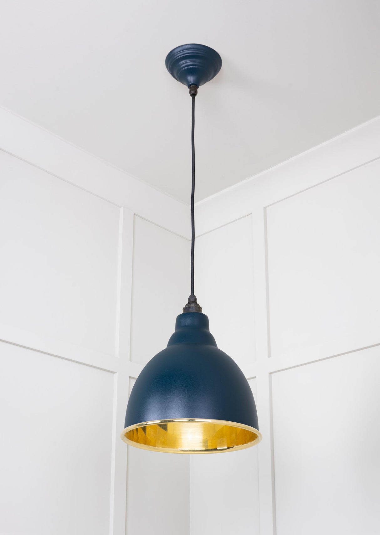 From The Anvil - Smooth Brass Brindley Pendant in Dusk | Sku. 49518DU | Trade Door Handles.