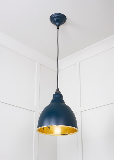 From The Anvil - Smooth Brass Brindley Pendant in Dusk | Sku. 49518DU | Trade Door Handles.