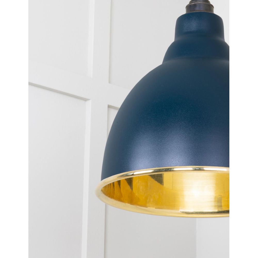 From The Anvil - Smooth Brass Brindley Pendant in Dusk | Sku. 49518DU | Trade Door Handles.