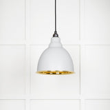 From The Anvil - Smooth Brass Brindley Pendant in Flock | Sku. 49518F | Trade Door Handles.