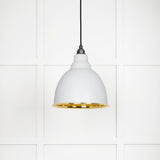 From The Anvil - Smooth Brass Brindley Pendant in Flock | Sku. 49518F | Trade Door Handles.