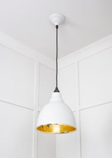 From The Anvil - Smooth Brass Brindley Pendant in Flock | Sku. 49518F | Trade Door Handles.