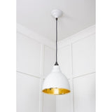 From The Anvil - Smooth Brass Brindley Pendant in Flock | Sku. 49518F | Trade Door Handles.