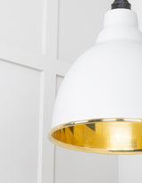 From The Anvil - Smooth Brass Brindley Pendant in Flock | Sku. 49518F | Trade Door Handles.