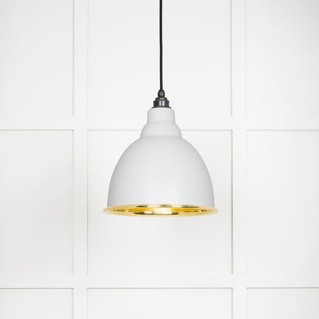 From The Anvil - Smooth Brass Brindley Pendant in Flock | Sku. 49518F | Trade Door Handles.