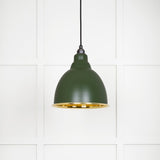 From The Anvil - Smooth Brass Brindley Pendant in Heath | Sku. 49518H | Trade Door Handles.