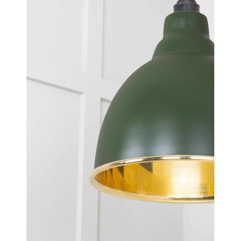 From The Anvil - Smooth Brass Brindley Pendant in Heath | Sku. 49518H | Trade Door Handles.