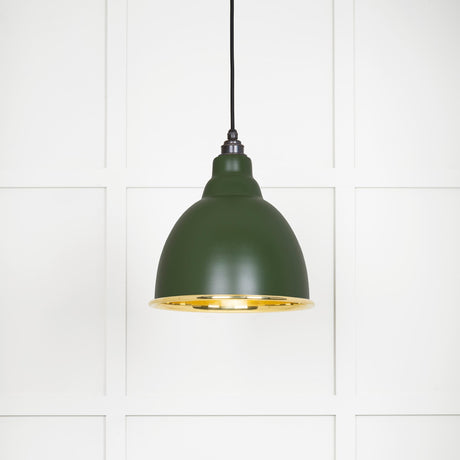 From The Anvil - Smooth Brass Brindley Pendant in Heath | Sku. 49518H | Trade Door Handles.
