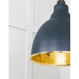 From The Anvil - Smooth Brass Brindley Pendant in Soot | Sku. 49518SO | Trade Door Handles.