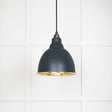 From The Anvil - Smooth Brass Brindley Pendant in Soot | Sku. 49518SO | Trade Door Handles.
