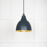 From The Anvil - Smooth Brass Brindley Pendant in Soot | Sku. 49518SO | Trade Door Handles.