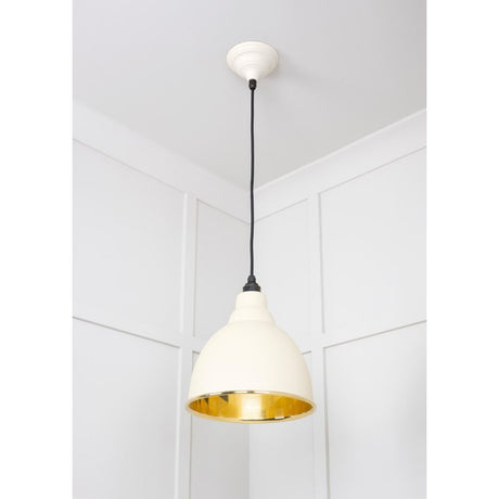 From The Anvil - Smooth Brass Brindley Pendant in Teasel | Sku. 49518TE | Trade Door Handles.