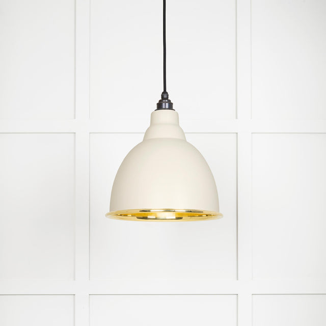 From The Anvil - Smooth Brass Brindley Pendant in Teasel | Sku. 49518TE | Trade Door Handles.