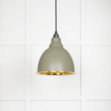 From The Anvil - Smooth Brass Brindley Pendant in Tump | Sku. 49518TU | Trade Door Handles.