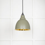 From The Anvil - Smooth Brass Brindley Pendant in Tump | Sku. 49518TU | Trade Door Handles.