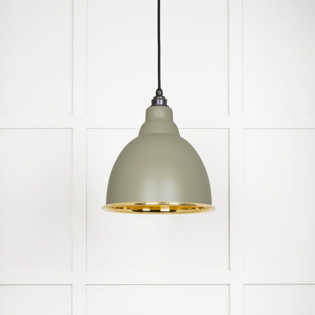 From The Anvil - Smooth Brass Brindley Pendant in Tump | Sku. 49518TU | Trade Door Handles.