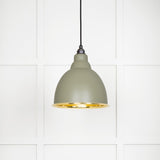 From The Anvil - Smooth Brass Brindley Pendant in Tump | Sku. 49518TU | Trade Door Handles.