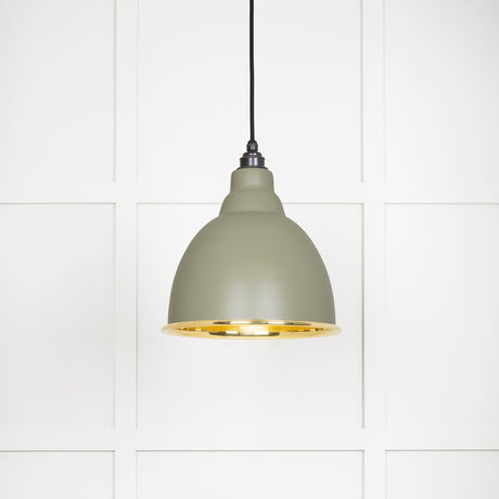 From The Anvil - Smooth Brass Brindley Pendant in Tump | Sku. 49518TU | Trade Door Handles.