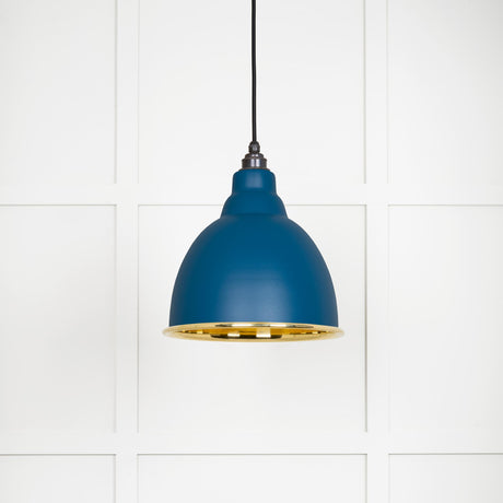 From The Anvil - Smooth Brass Brindley Pendant in Upstream | Sku. 49518U | Trade Door Handles.