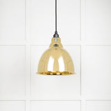 From The Anvil - Smooth Brass Brindley Pendant | Sku. 49518 | Trade Door Handles.
