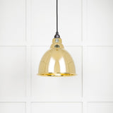 From The Anvil - Smooth Brass Brindley Pendant | Sku. 49518 | Trade Door Handles.