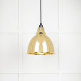 From The Anvil - Smooth Brass Brindley Pendant | Sku. 49518 | Trade Door Handles.