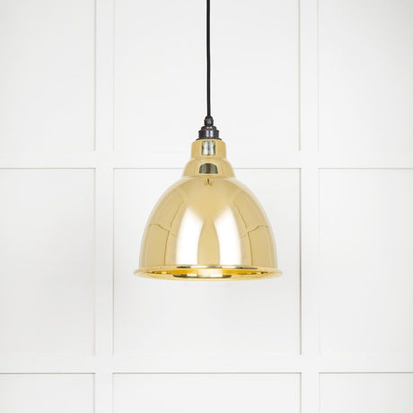 From The Anvil - Smooth Brass Brindley Pendant | Sku. 49518 | Trade Door Handles.