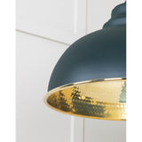 From The Anvil - Hammered Brass Harborne Pendant in Dingle | Sku. 49521DI | Trade Door Handles.