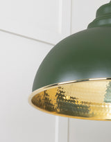 From The Anvil - Hammered Brass Harborne Pendant in Heath | Sku. 49521H | Trade Door Handles.