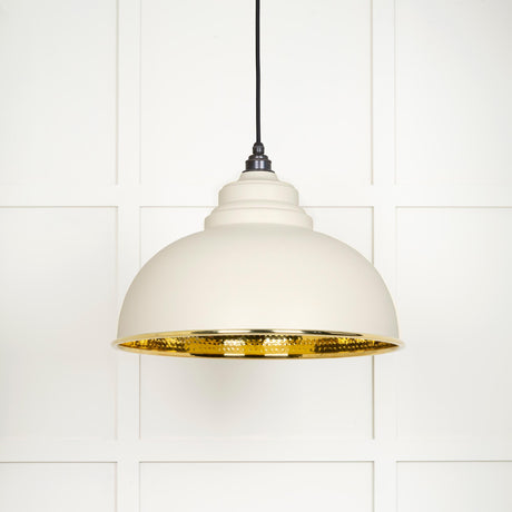 From The Anvil - Hammered Brass Harborne Pendant in Teasel | Sku. 49521TE | Trade Door Handles.