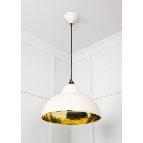 From The Anvil - Hammered Brass Harborne Pendant in Teasel | Sku. 49521TE | Trade Door Handles.