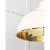 From The Anvil - Hammered Brass Harborne Pendant in Teasel | Sku. 49521TE | Trade Door Handles.