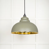 From The Anvil - Hammered Brass Harborne Pendant in Tump | Sku. 49521TU | Trade Door Handles.