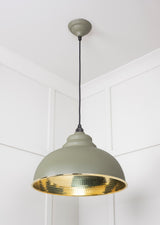 From The Anvil - Hammered Brass Harborne Pendant in Tump | Sku. 49521TU | Trade Door Handles.