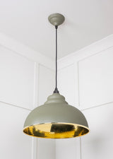 From The Anvil - Hammered Brass Harborne Pendant in Tump | Sku. 49521TU | Trade Door Handles.