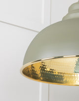 From The Anvil - Hammered Brass Harborne Pendant in Tump | Sku. 49521TU | Trade Door Handles.
