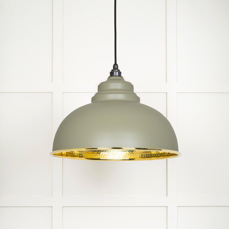 From The Anvil - Hammered Brass Harborne Pendant in Tump | Sku. 49521TU | Trade Door Handles.