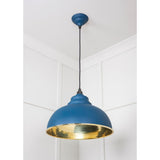 From The Anvil - Hammered Brass Harborne Pendant in Upstream | Sku. 49521U | Trade Door Handles.