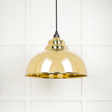 From The Anvil - Hammered Brass Harborne Pendant | Sku. 49521 | Trade Door Handles.