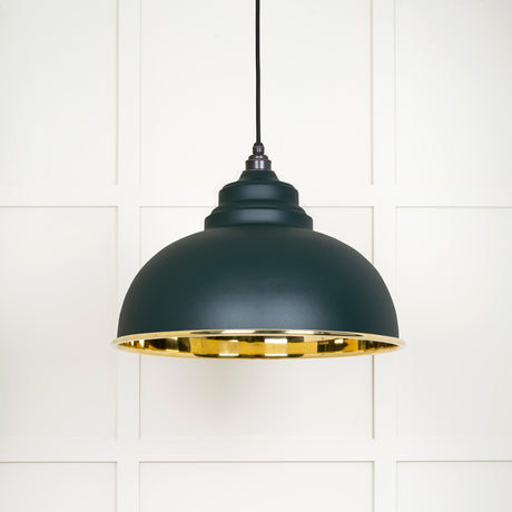 From The Anvil - Smooth Brass Harborne Pendant in Dingle | Sku. 49522DI | Trade Door Handles.