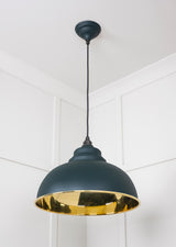 From The Anvil - Smooth Brass Harborne Pendant in Dingle | Sku. 49522DI | Trade Door Handles.