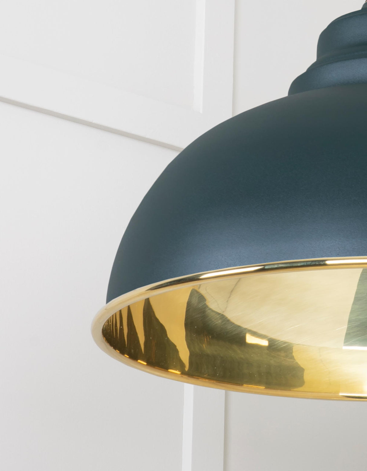 From The Anvil - Smooth Brass Harborne Pendant in Dingle | Sku. 49522DI | Trade Door Handles.